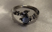 Blue gemstone ring