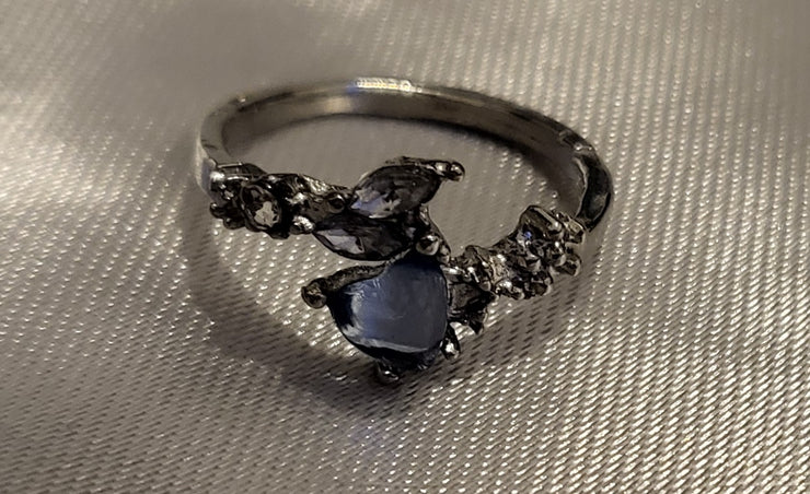 Blue gemstone ring