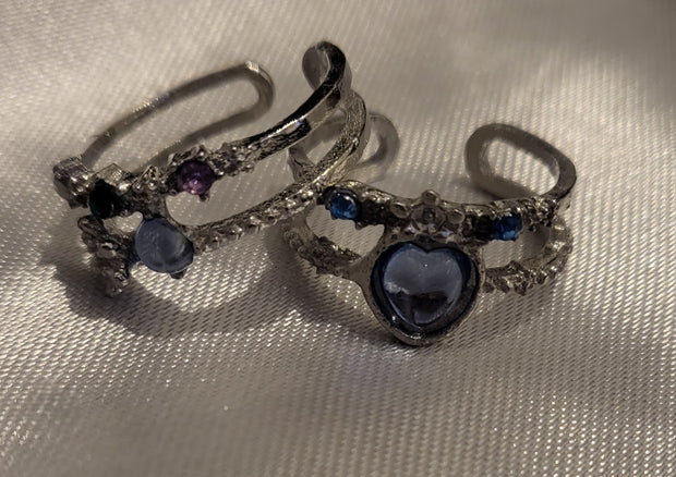 Multi layer vintage rings