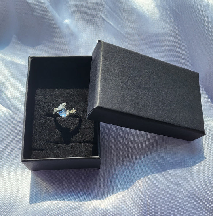 Blue gemstone ring