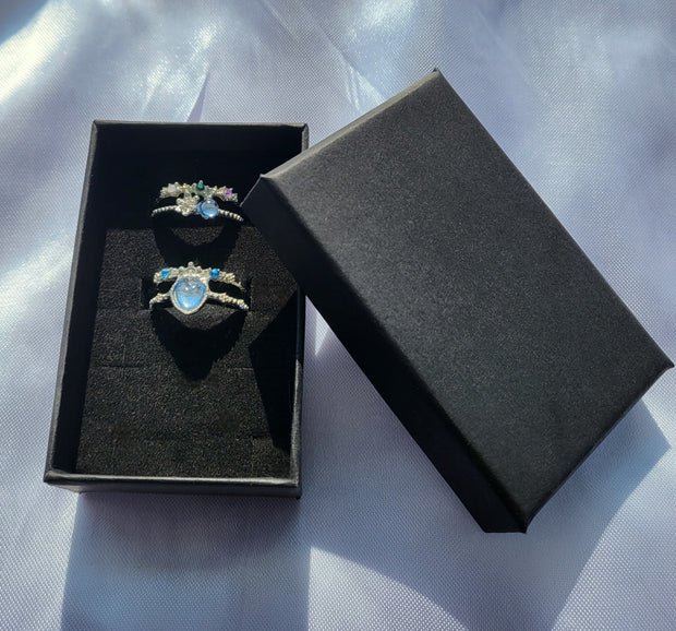 Multi layer vintage rings