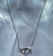 Double heart necklace