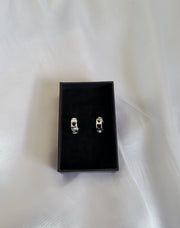 Heart cut mini hoop earrings