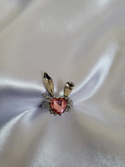 Bunny heart ring