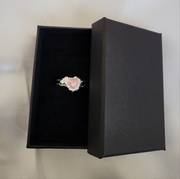 Pink elegant gemstone ring