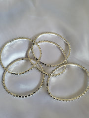 5 Adjustable crystal rhinestone bracelets